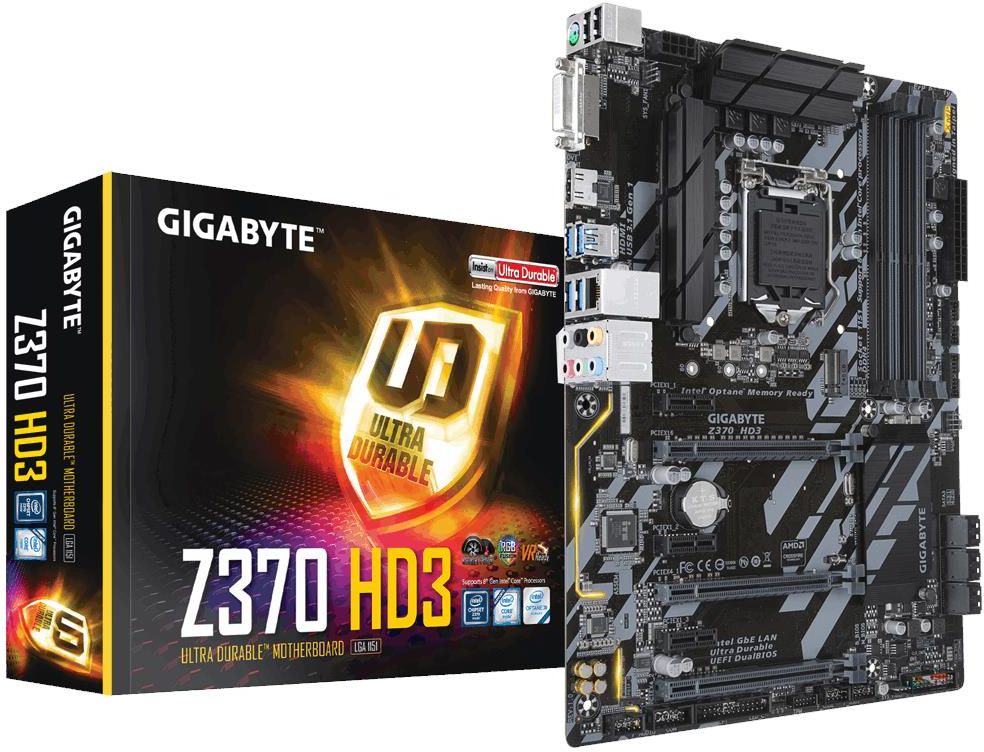 Gigabyte z370 hd3 какие процессоры поддерживает