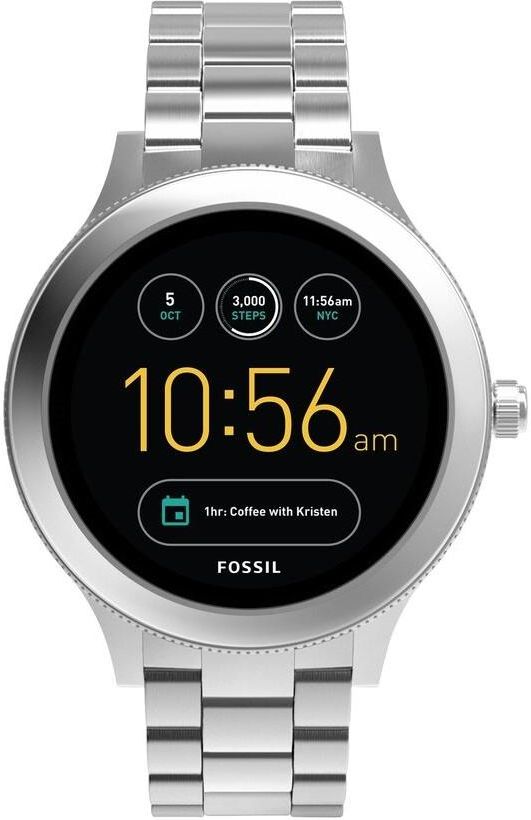 fossil ftw6003 women's smartwatch q venture silver
