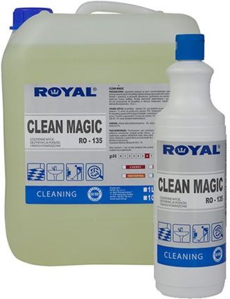 Royal Clean Magic 1L Płyn Myjąco Dezynfekujący Koncentrat Do Mycia Podłóg Dezynfekcja Różne Zapachy