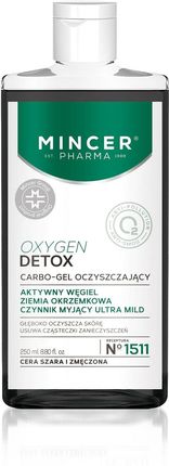 Mincer Pharma OcygenDetox 1511 oczyszczający żel do twarzy z węglem 250ml