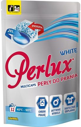 Perlux Multicaps kapsułki do prania 32 sztuki Biel