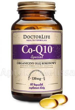 Doctor Life, Special Co-Q10 Koenzym Q10 130mg w organicznym oleju kokosowym, 60 kaps