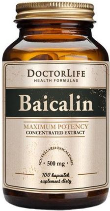 Doctor Life, Baicalin, Bajkalina, tarczyca bajkalska, ekstrakt 500mg, 100 kaps