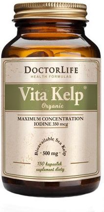 Doctor Life, Vita Kelp, organiczny jod 350mg, 150 kaps