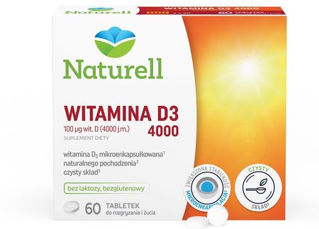 Naturell Witamina D3 4000 60 tabletki do ssania