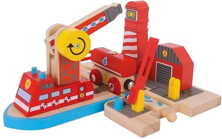 Bigjigs Rail Toys Ratownictwo Morskie Fire (Bjt261)