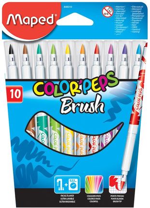 Maped Flamastry Colorpeps Brush 10 Kolorów