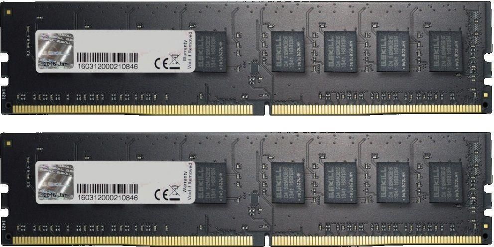 фото Пам'ять для настільних комп'ютерів G.Skill 16 GB (2x8GB) DDR4 2400 МГц Value (F4-2400C17D-16GNT) 3