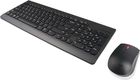 Zestaw klawiatura + mysz Lenovo Essential Wireless Combo Czarna (4X30M39497)