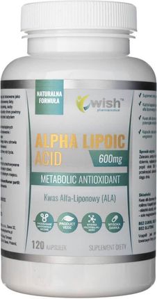 Wish Alpha Lipolic acid kwas alfaliponowy 600 mg 120 kaps