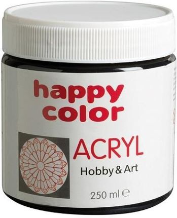 Happy Color Farba Akrylowa 250Ml Czarny