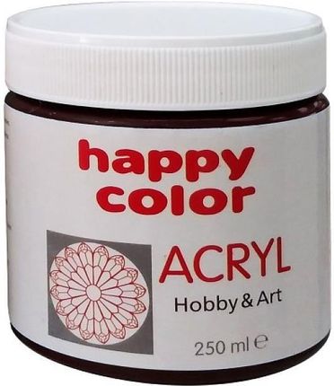 Happy Color Farba Akrylowa 250 Ml Ciemnobrązowy