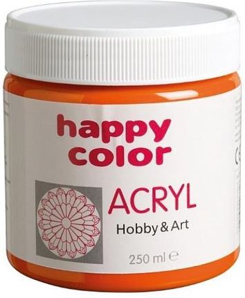Happy Color Farba Akrylowa 250Ml Pomarańczowy