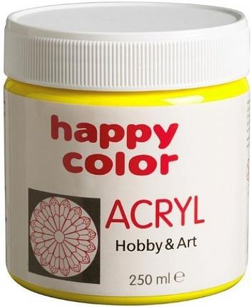 Happy Color Farba Akrylowa 250 Ml Cytrynowy