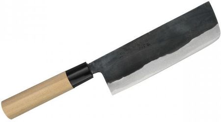 Tojiro Nóż Japoński Nakiri Do Warzyw I Owoców Ze Stali Węglowej Shirogami Kremowy 16,5 Cm