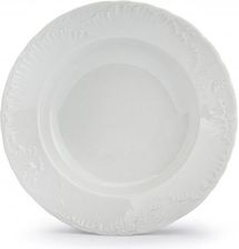 Zdjęcie Ćmielów Talerz Obiadowy Głęboki Porcelanowy Rococo Biały 22 Cm - Łosice