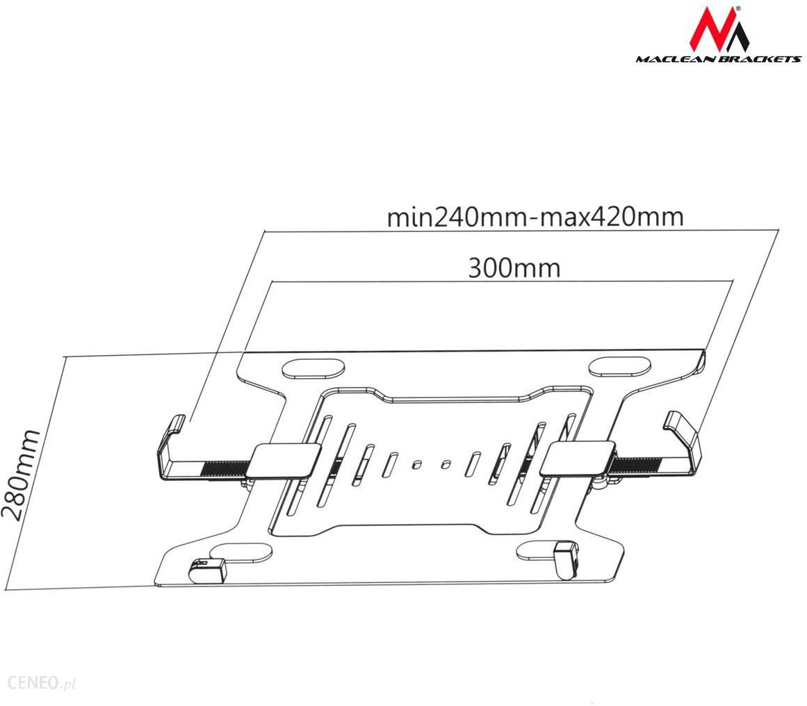 Maclean Uchwyt do laptopa MC-764 rozszerzenie do uchwytów ze sprężyną (MC764)