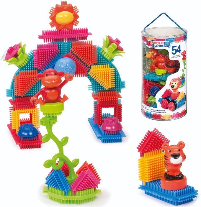 Klocki Jeżyki Bristle Blocks Opinie Bristle Blocks klocki jeżyki Jungle Adventure Set 54 el. - ceny i