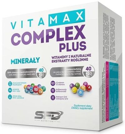 SFD Vitamax Complex Plus 60tab + Minerały 60 tab