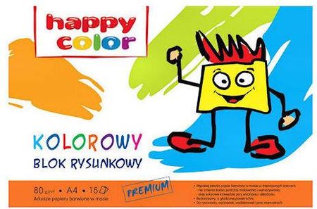 Blok Rysunkowy Happy Color A4/15K 80G Kolor