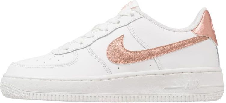 Nike air force 1 (gs) summit white/ metallic red bronze best sale