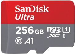 Zdjęcie SanDisk microSDXC 256GB Ultra Class10 A1 UHS-I (SDSQUAR256GGN6MA) - Elbląg
