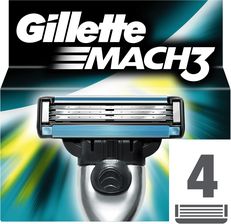 Gillette Mach3 Ostrza wymienne x 4 - Ostrza do maszynek