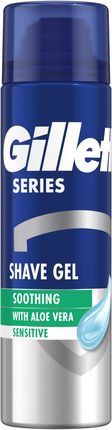 Gillette Series Kojący żel do golenia z aloesem, 200 ml