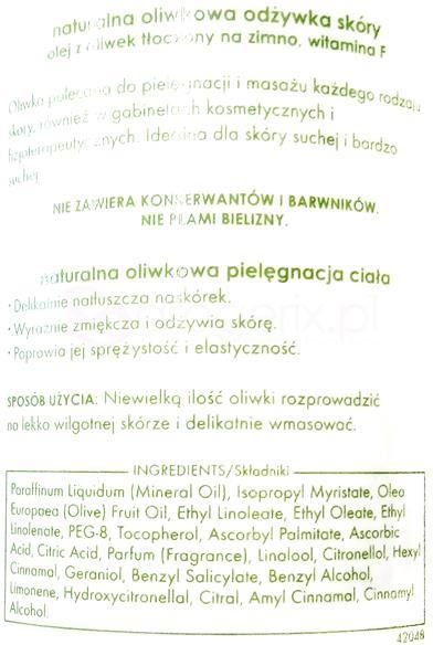 zIAJA LIPOCELL Oliwka do masażu 500ml - zdjęcie 2 zIAJA LIPOCELL Oliwka do masażu 500ml