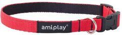 Zdjęcie amiplay Obroża regulowana Twist L 35-50x2cm Czerwony  - Sulejówek