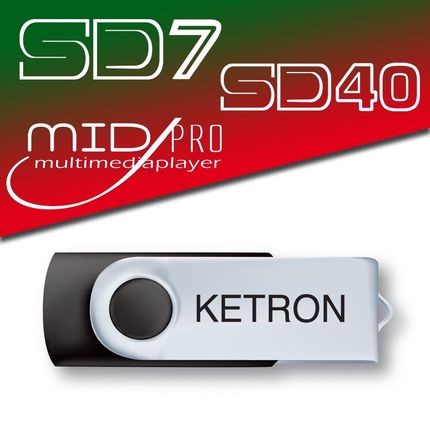 Ketron Pen Drive 2016 Song Style Pop Do Sd7, Sd40, Midj Pro, (64199)