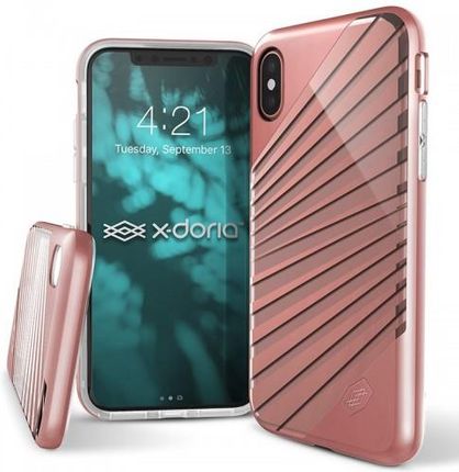 X-doria Revel Lux Etui iPhone X (Rose Gold Rays) (460873)