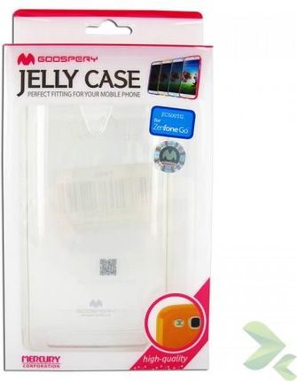 Mercury Transparent Jelly Etui Asus Zenfone Go 5.0 (przezroczysty) (7466)