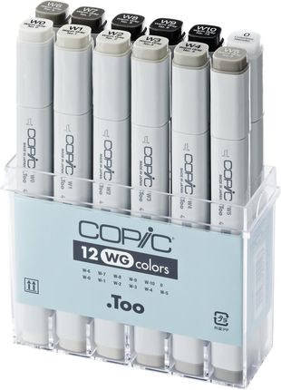 COPIC Classic Kolory Szarości WG Markery 12szt