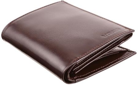 Skórzany portfel męski PPM4 brąz - brązowy