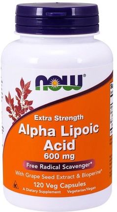 NOW Foods Alpha Lipoic Acid 600mg 120 kaps