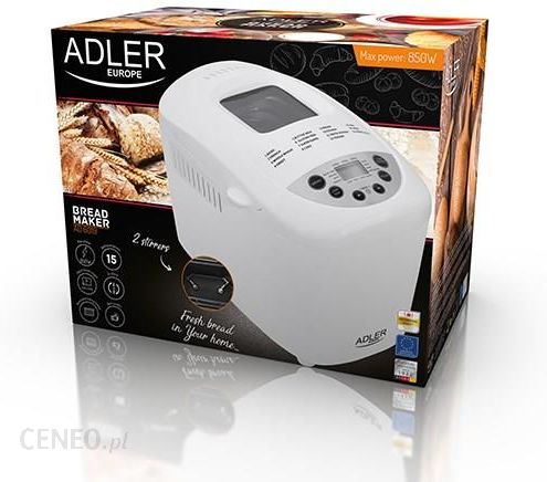 Adler AD 6019 Maszyna do chleba - 15 Programów (Biały)