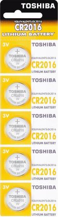 Toshiba Litowe CR2016 blister 5szt (CR2016 PW BP-5)