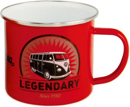 Volkswagen Classic Collection By Brisa Vw Kubek Emalia Vintage Logo/ Red