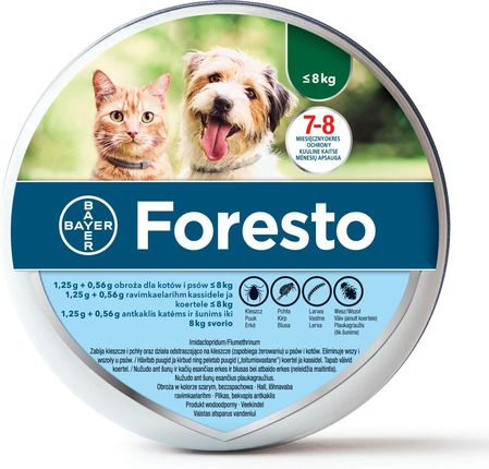 Bayer Obroża FORESTO dla małych psów i kotów