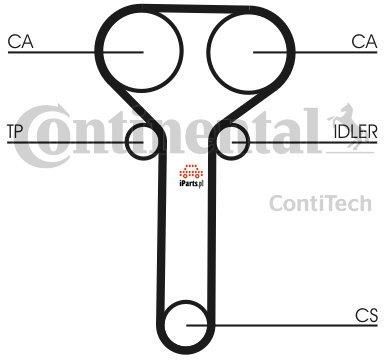 CONTITECH Zestaw paska rozrządu + pompa wody CT978WP1