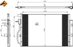 Zdjęcie NRF Chłodnica klimatyzacji - skraplacz 350044 - Dąbrowa Tarnowska