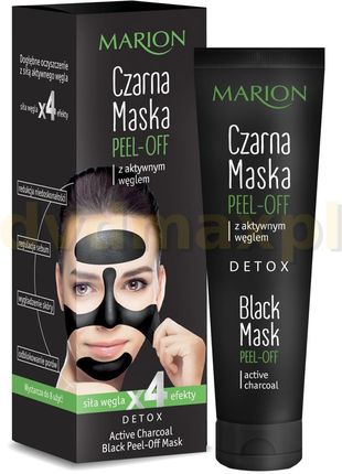 Marion Peel Off Maska Czarna Do Twarzy Peeloff Z Aktywnym Węglem 25 g