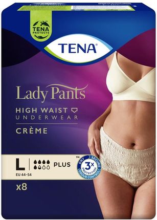 TENA Lady Pants Plus Creme L OTC Edition Bielizna Chłonna Dla Kobiet 8szt