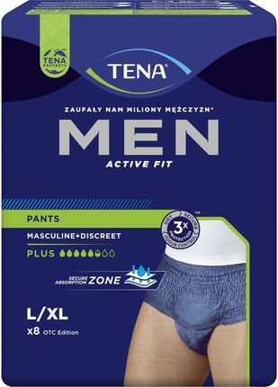 TENA Men Pants Plus Blue L/XL OTC Edition 8 szt