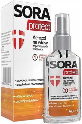 Sora Protect - aerozol na włosy zapobiegający wszawicy 50ml