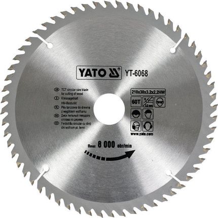 YATO Tarcza tnąca 210x60x30 YT-6068