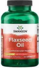 Zdjęcie Swanson Flaxseed Oil Omega 3-6-9 1000mg 100kaps. - Zawiercie
