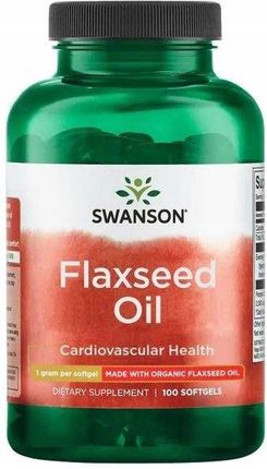 Swanson Flaxseed Oil Omega 3-6-9 1000mg 100 kaps.