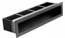 Zdjęcie ArtFuego Luft PRO-V OPEN 900x70 prosty z ramką czarny - Piastów